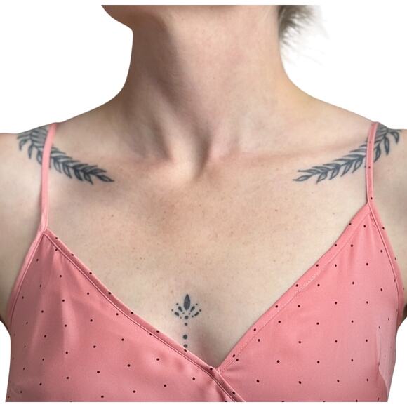 Women's BCB Generation Pink w/ Black Polka Dot Dress - Size 0 ( XXS / XS ) - Picture 10 of 13